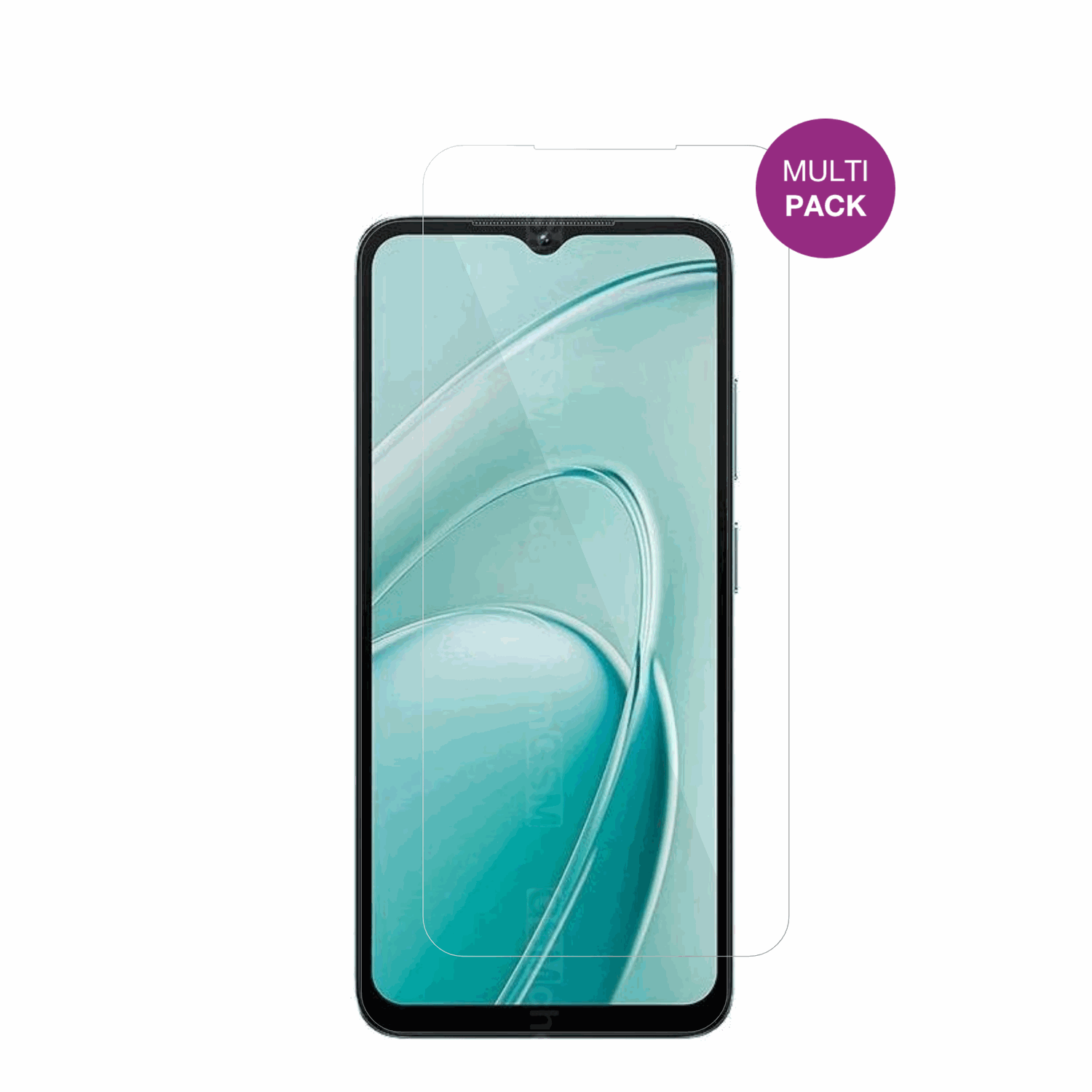 OukitelC7 mit aufgebrachter dipos Displayschutzfolie, glasklare Darstellung ohne Einschr�nkungen