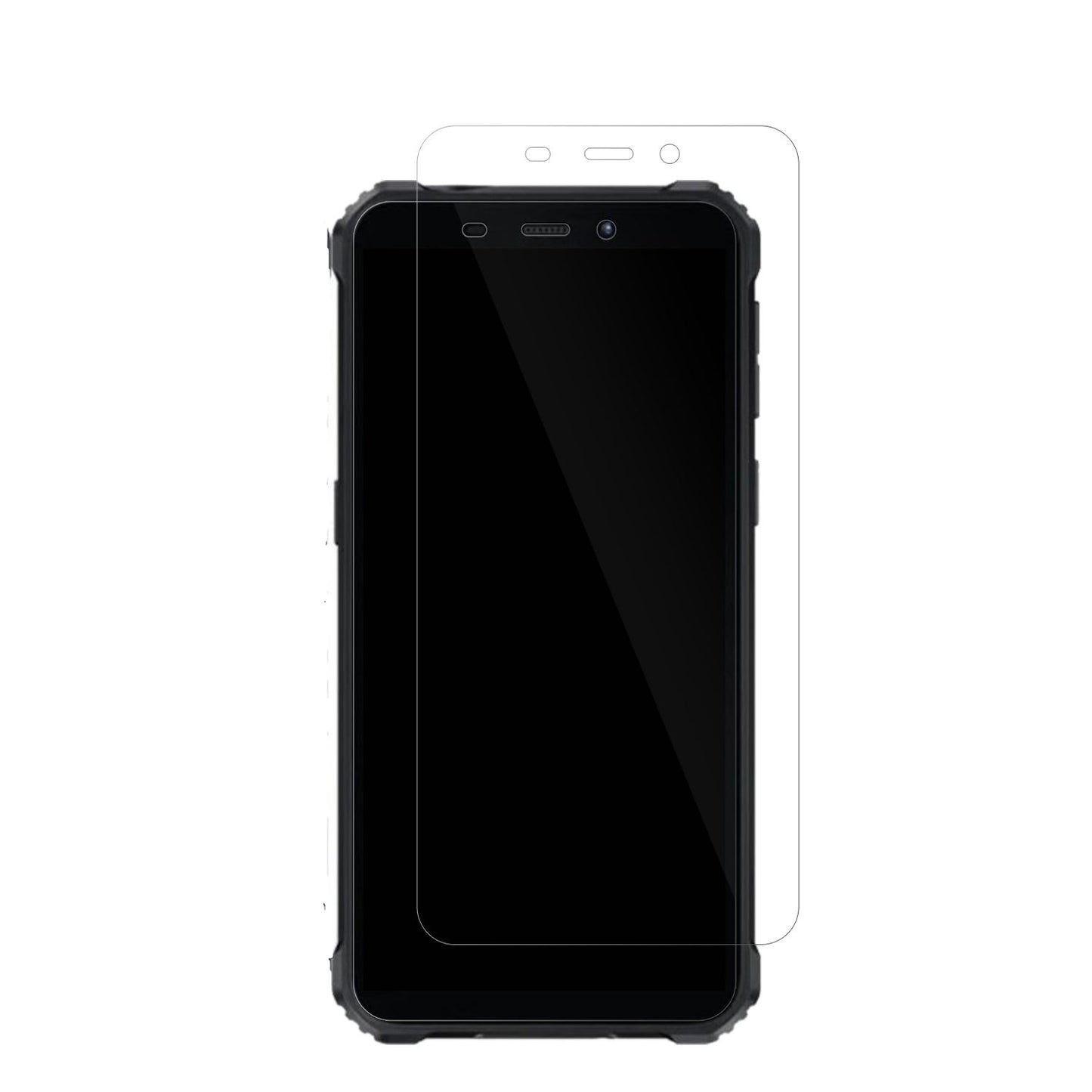 OukitelG3 Outdoor mit aufgebrachter dipos Displayschutzfolie, glasklare Darstellung ohne Einschränkungen