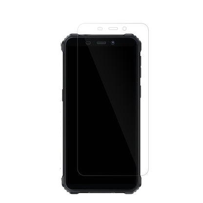 OukitelG3 Outdoor mit aufgebrachter dipos Displayschutzfolie, glasklare Darstellung ohne Einschränkungen