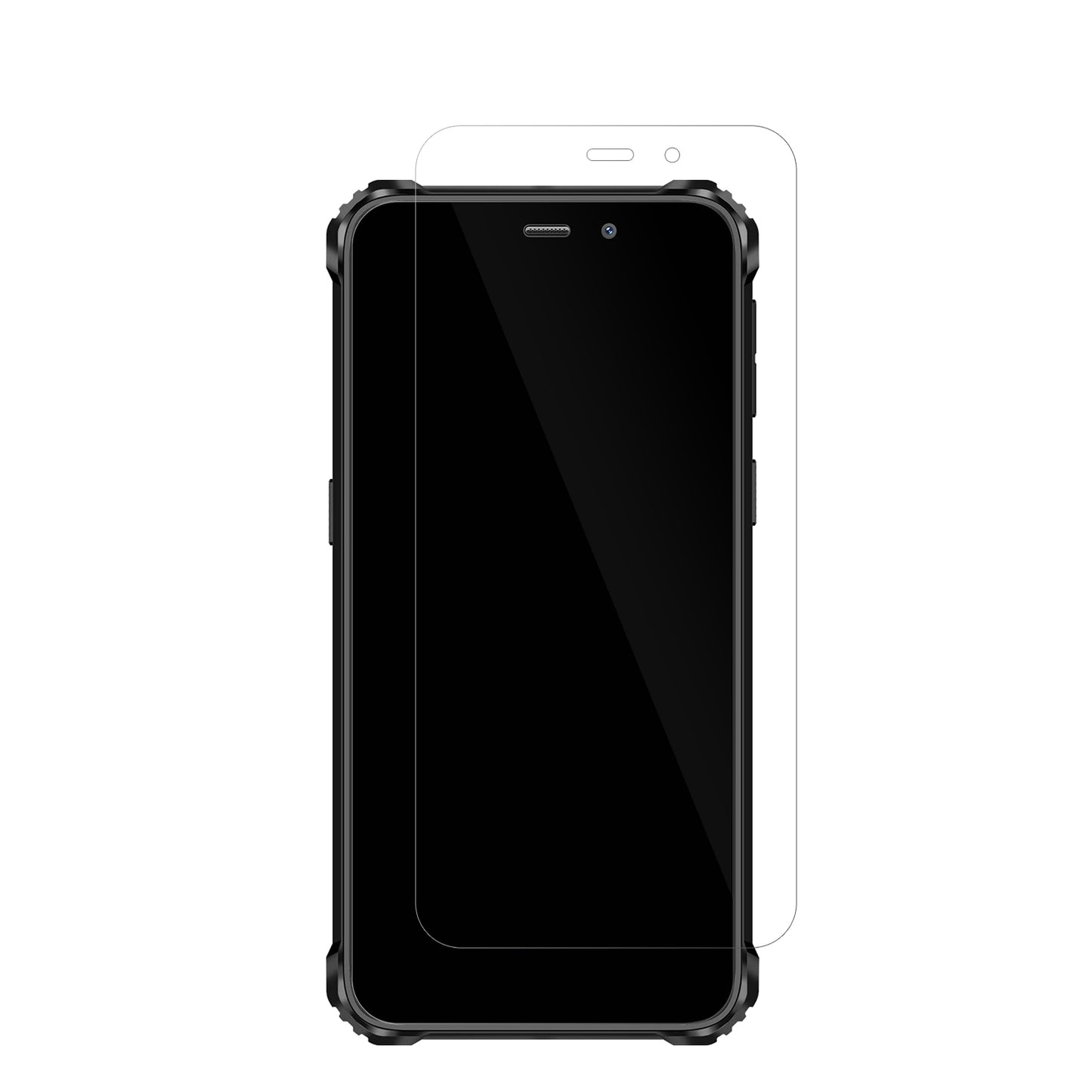 OukitelWP32 Pro mit aufgebrachter dipos Displayschutzfolie, glasklare Darstellung ohne Einschränkungen