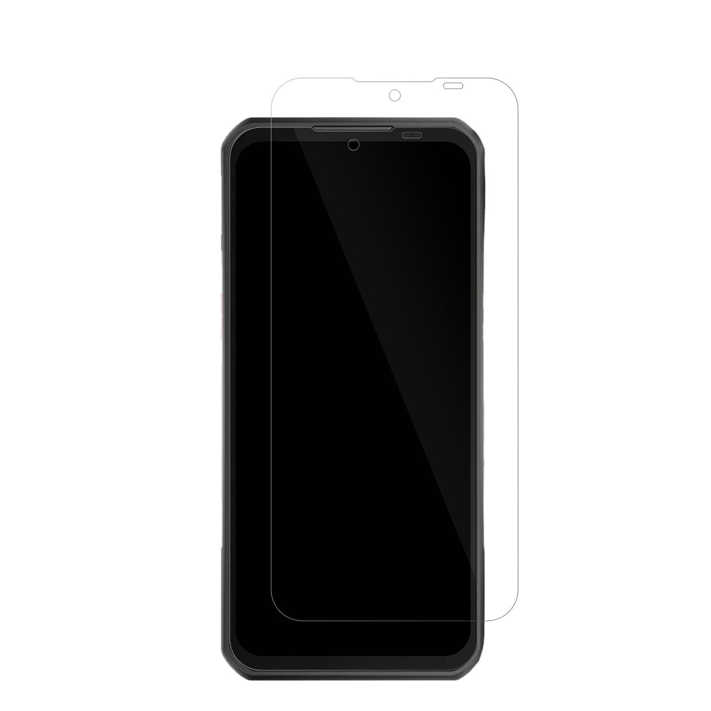 OukitelWP55 mit aufgebrachter dipos Displayschutzfolie, glasklare Darstellung ohne Einschränkungen