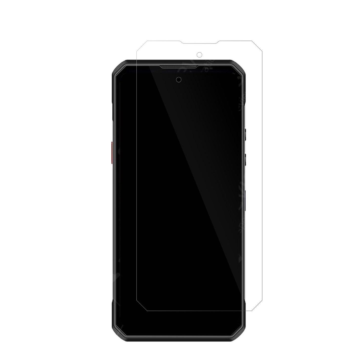 OukitelWP60 mit aufgebrachter dipos Displayschutzfolie, glasklare Darstellung ohne Einschränkungen