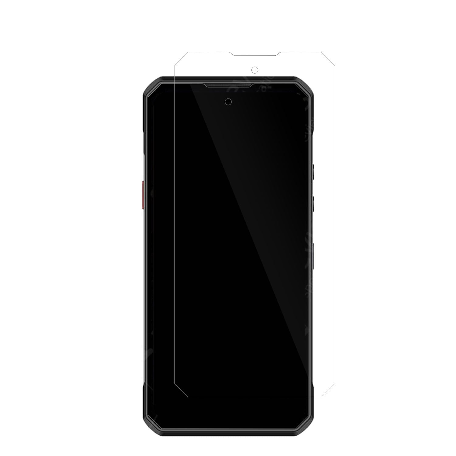 OukitelWP60 mit aufgebrachter dipos Displayschutzfolie, glasklare Darstellung ohne Einschränkungen