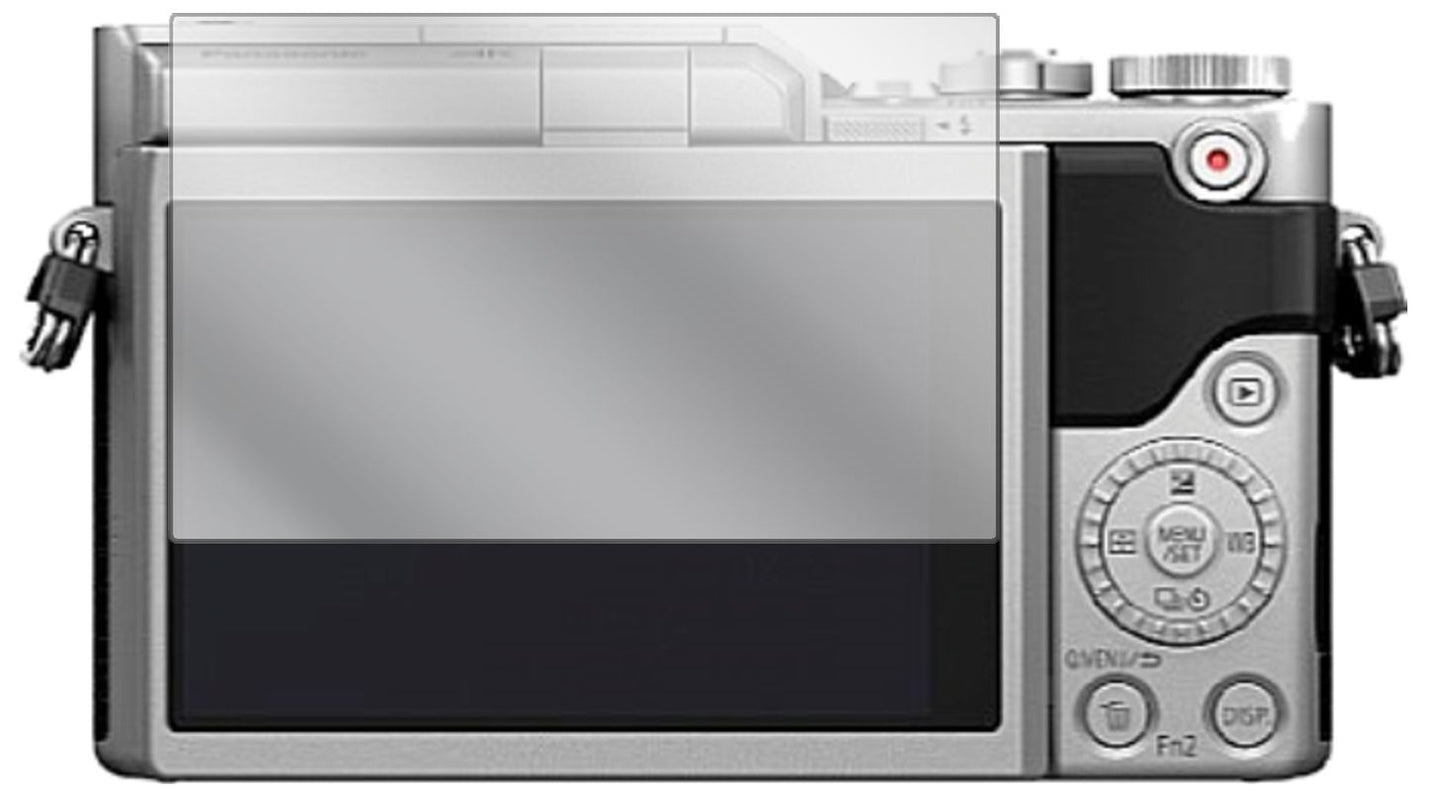 PanasonicLumix DMC-GX800 mit aufgebrachter dipos Displayschutzfolie, glasklare Darstellung ohne Einschränkungen