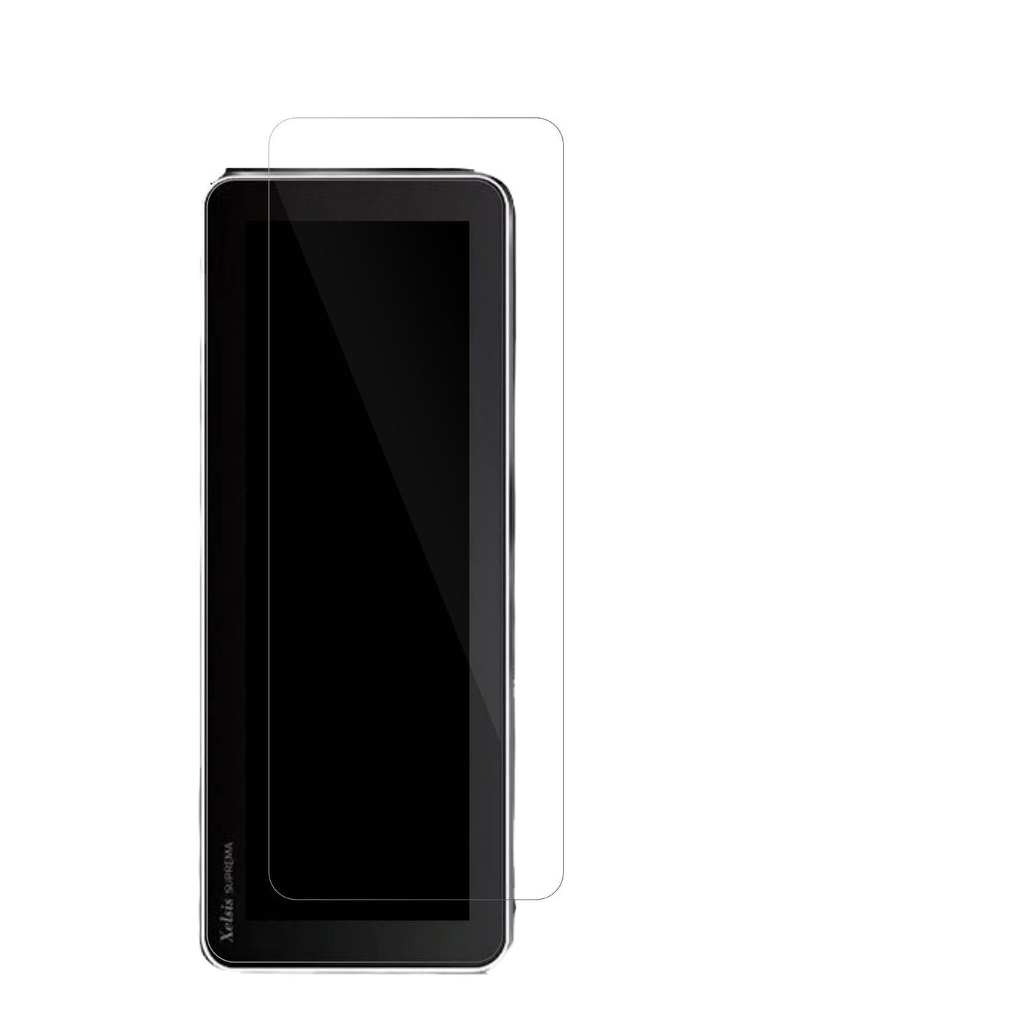 PhilipsSaeco Xelsis Suprema mit aufgebrachter dipos Displayschutzfolie, glasklare Darstellung ohne Einschränkungen