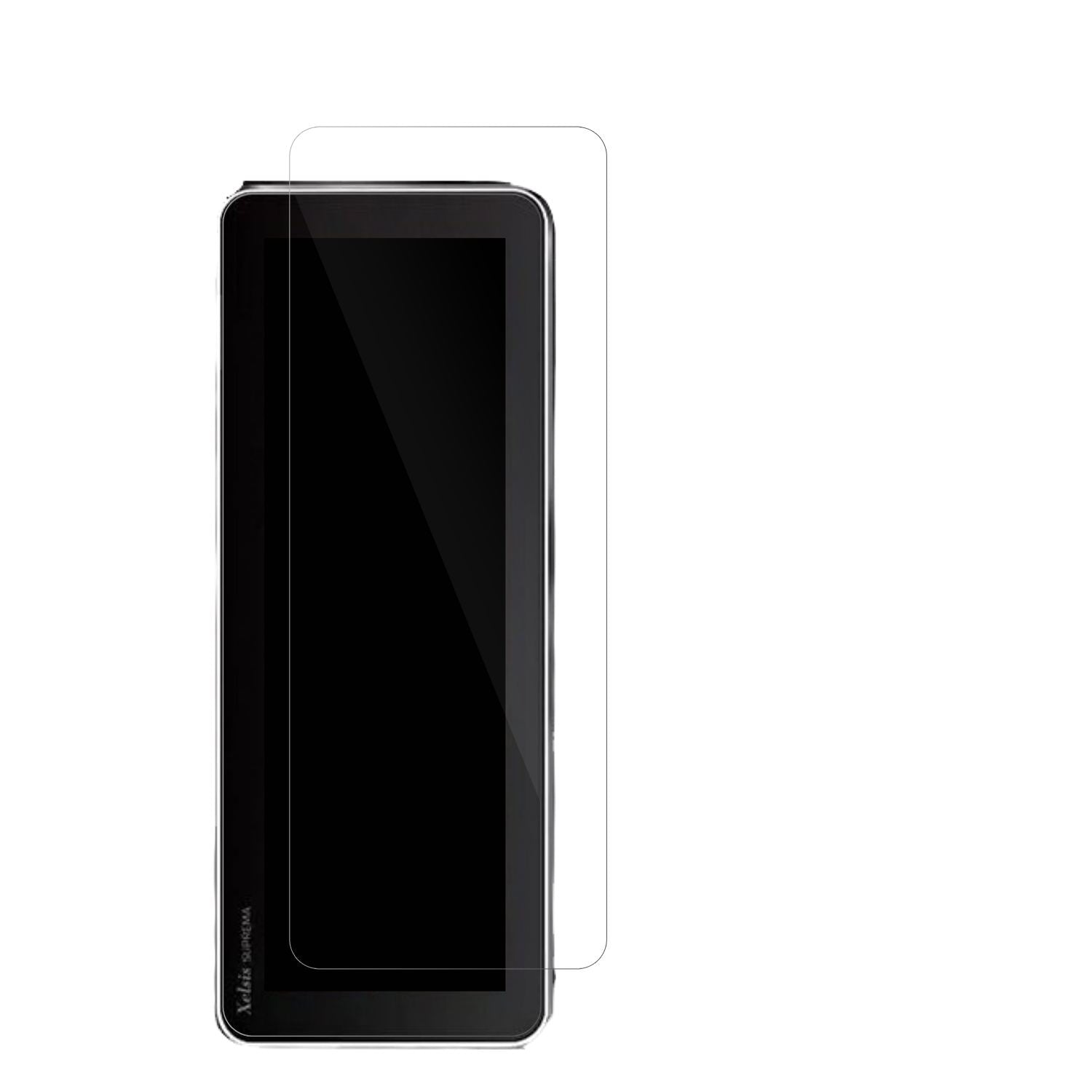 PhilipsSaeco Xelsis Suprema mit aufgebrachter dipos Displayschutzfolie, glasklare Darstellung ohne Einschränkungen