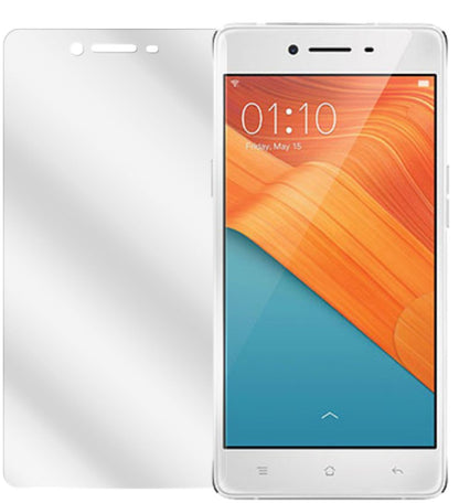 R7Oppo mit aufgebrachter dipos Displayschutzfolie, glasklare Darstellung ohne Einschränkungen