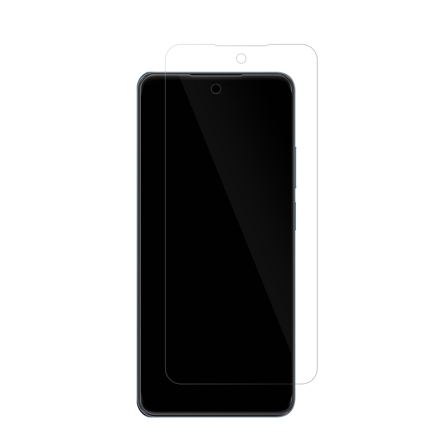 RealmeC65s mit aufgebrachter dipos Displayschutzfolie, glasklare Darstellung ohne Einschränkungen
