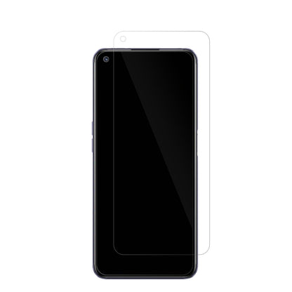 RealmeQ3S mit aufgebrachter dipos Displayschutzfolie, glasklare Darstellung ohne Einschränkungen