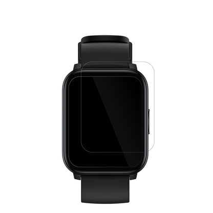 RealmeWatch S100 mit aufgebrachter dipos Displayschutzfolie, glasklare Darstellung ohne Einschränkungen