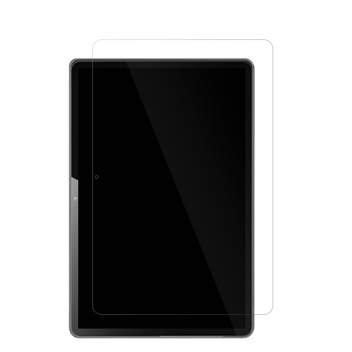 RebeccoK70 Tablet mit aufgebrachter dipos Displayschutzfolie, glasklare Darstellung ohne Einschränkungen
