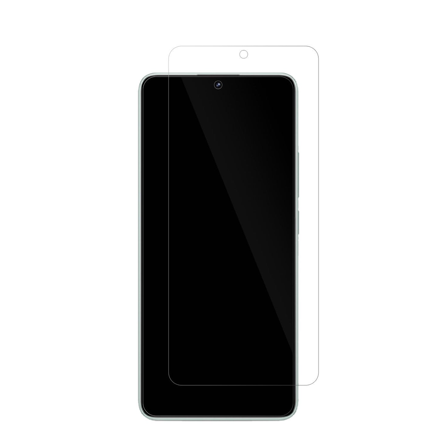 RedmiK70E mit aufgebrachter dipos Displayschutzfolie, glasklare Darstellung ohne Einschränkungen