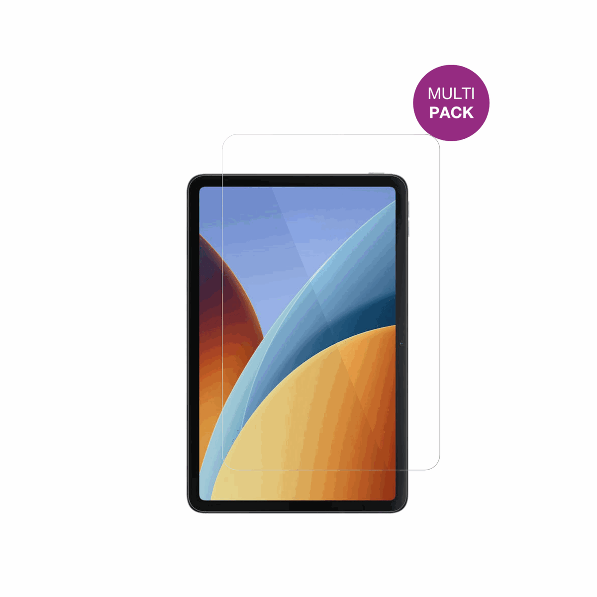 RedmiPad 2 9.7 mit aufgebrachter dipos Displayschutzfolie, glasklare Darstellung ohne Einschränkungen