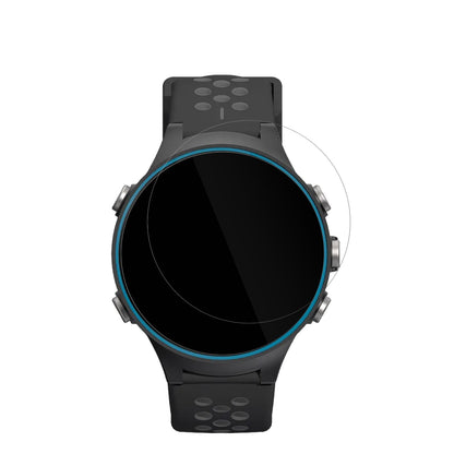 RocketGolfGPS Par.4 mit aufgebrachter dipos Displayschutzfolie, glasklare Darstellung ohne Einschränkungen