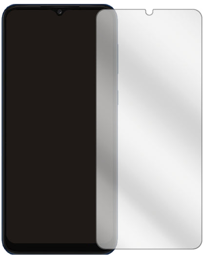 SamsungGalaxy A03 Core mit aufgebrachter dipos Displayschutzfolie, glasklare Darstellung ohne Einschränkungen