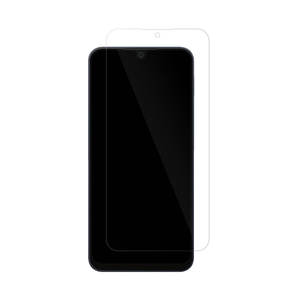 SamsungGalaxy A16 5G mit aufgebrachter dipos Displayschutzfolie, glasklare Darstellung ohne Einschränkungen