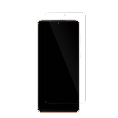 SamsungGalaxy A33 5G mit aufgebrachter dipos Displayschutzfolie, glasklare Darstellung ohne Einschränkungen