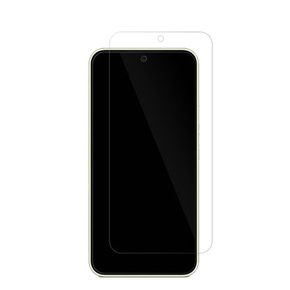 SamsungGalaxy A54 mit aufgebrachter dipos Displayschutzfolie, glasklare Darstellung ohne Einschränkungen