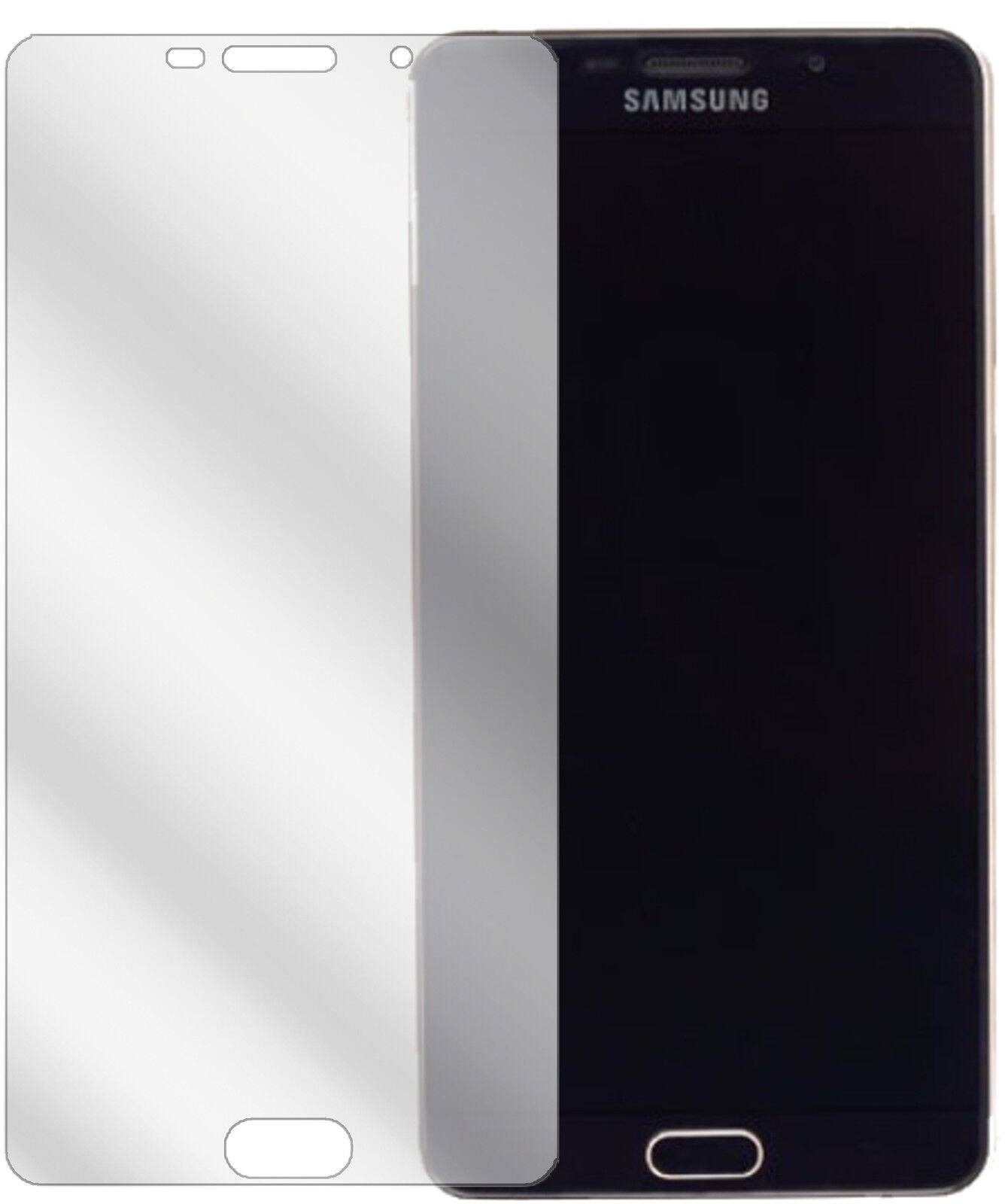 SamsungGalaxy A9 Pro (SM-A9100) mit aufgebrachter dipos Displayschutzfolie, glasklare Darstellung ohne Einschränkungen