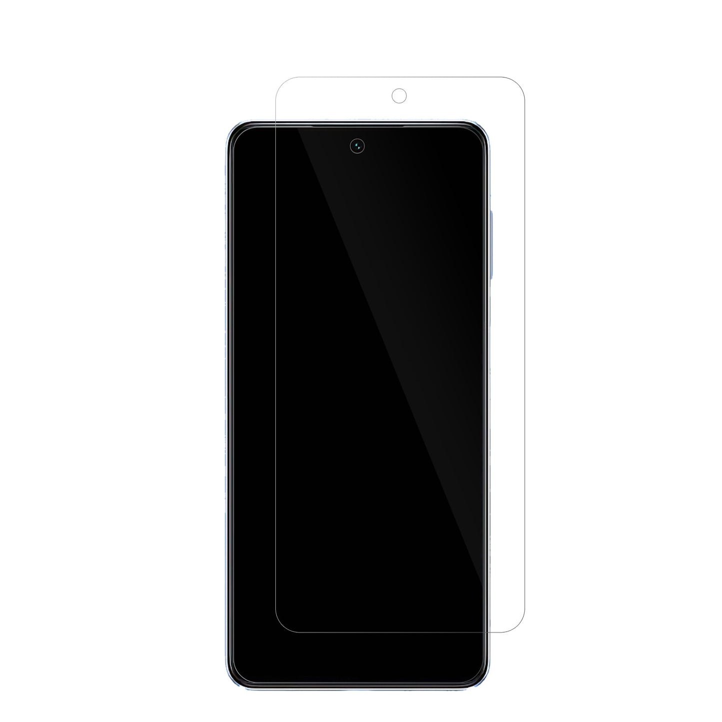 SAMSUNGGalaxy F54 mit aufgebrachter dipos Displayschutzfolie, glasklare Darstellung ohne Einschränkungen