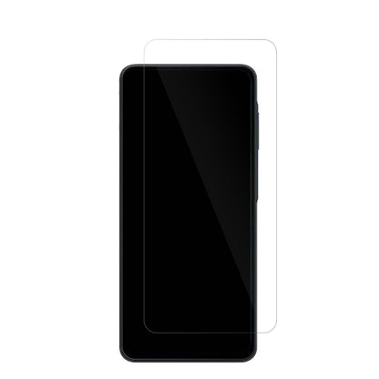 SamsungGalaxy M07 mit aufgebrachter dipos Displayschutzfolie, glasklare Darstellung ohne Einschränkungen