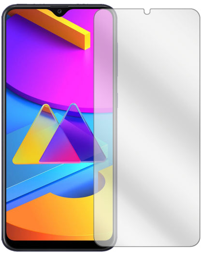 SamsungGalaxy M10s mit aufgebrachter dipos Displayschutzfolie, glasklare Darstellung ohne Einschränkungen