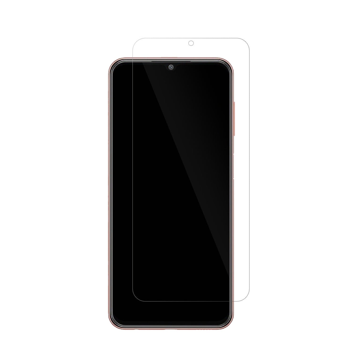 SamsungGalaxy M13 4G mit aufgebrachter dipos Displayschutzfolie, glasklare Darstellung ohne Einschränkungen