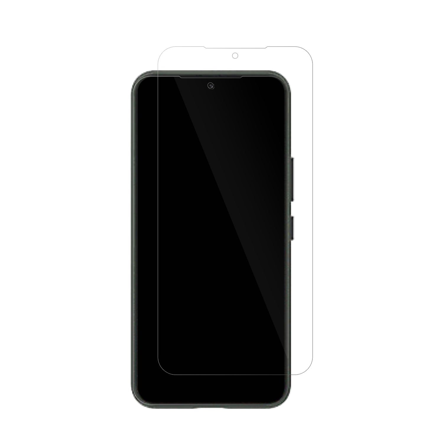 SamsungGalaxy S23 mit aufgebrachter dipos Displayschutzfolie, glasklare Darstellung ohne Einschränkungen