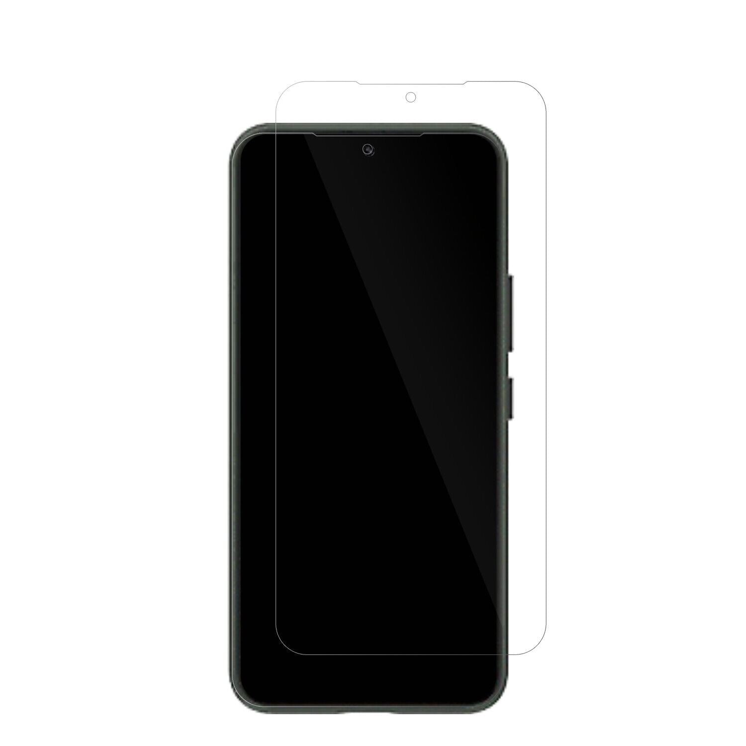 SamsungGalaxy S23 mit aufgebrachter dipos Displayschutzfolie, glasklare Darstellung ohne Einschränkungen