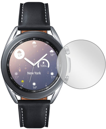 SamsungGalaxy Watch 3 (41mm) mit aufgebrachter dipos Displayschutzfolie, glasklare Darstellung ohne Einschränkungen