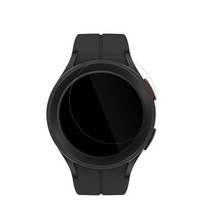 SamsungGalaxy Watch 5 Pro LTE mit aufgebrachter dipos Displayschutzfolie, glasklare Darstellung ohne Einschränkungen
