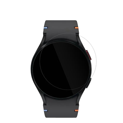 SamsungGalaxy Watch FE 40mm mit aufgebrachter dipos Displayschutzfolie, glasklare Darstellung ohne Einschränkungen