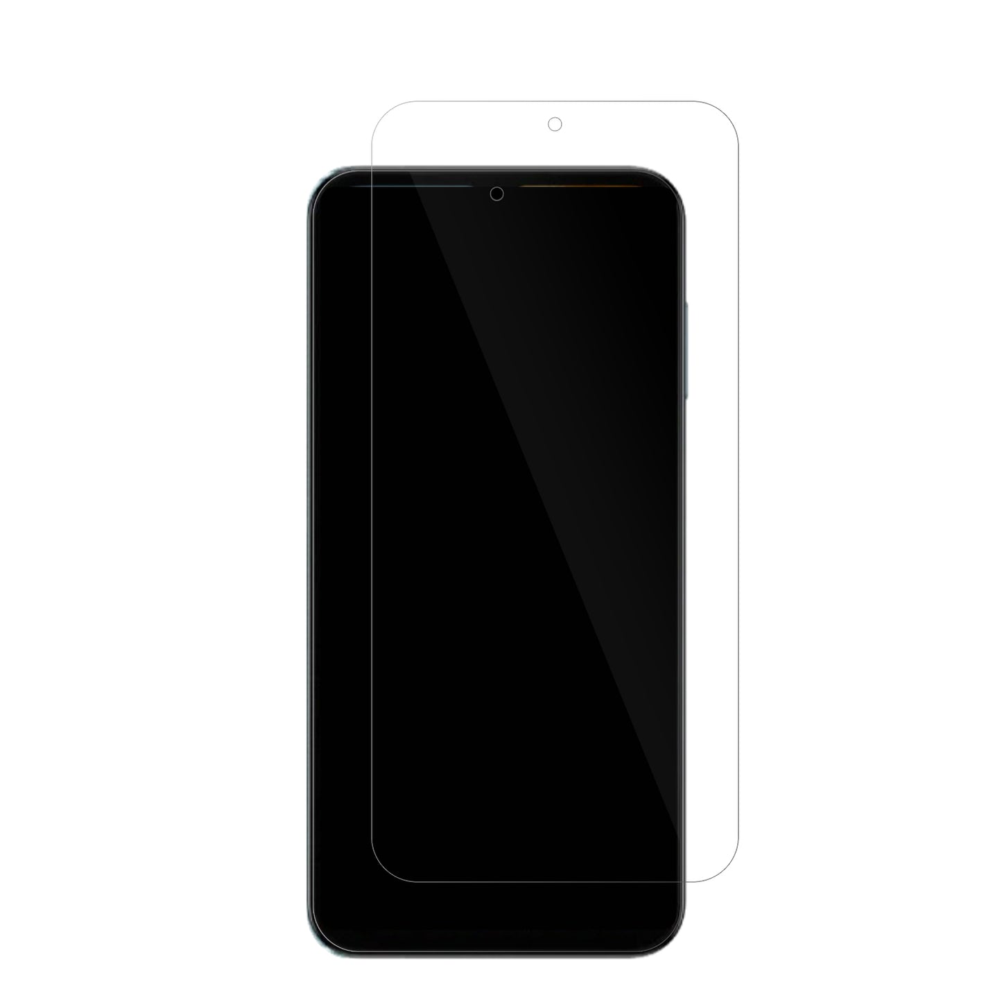 SamsungGalaxy Wide7 mit aufgebrachter dipos Displayschutzfolie, glasklare Darstellung ohne Einschränkungen