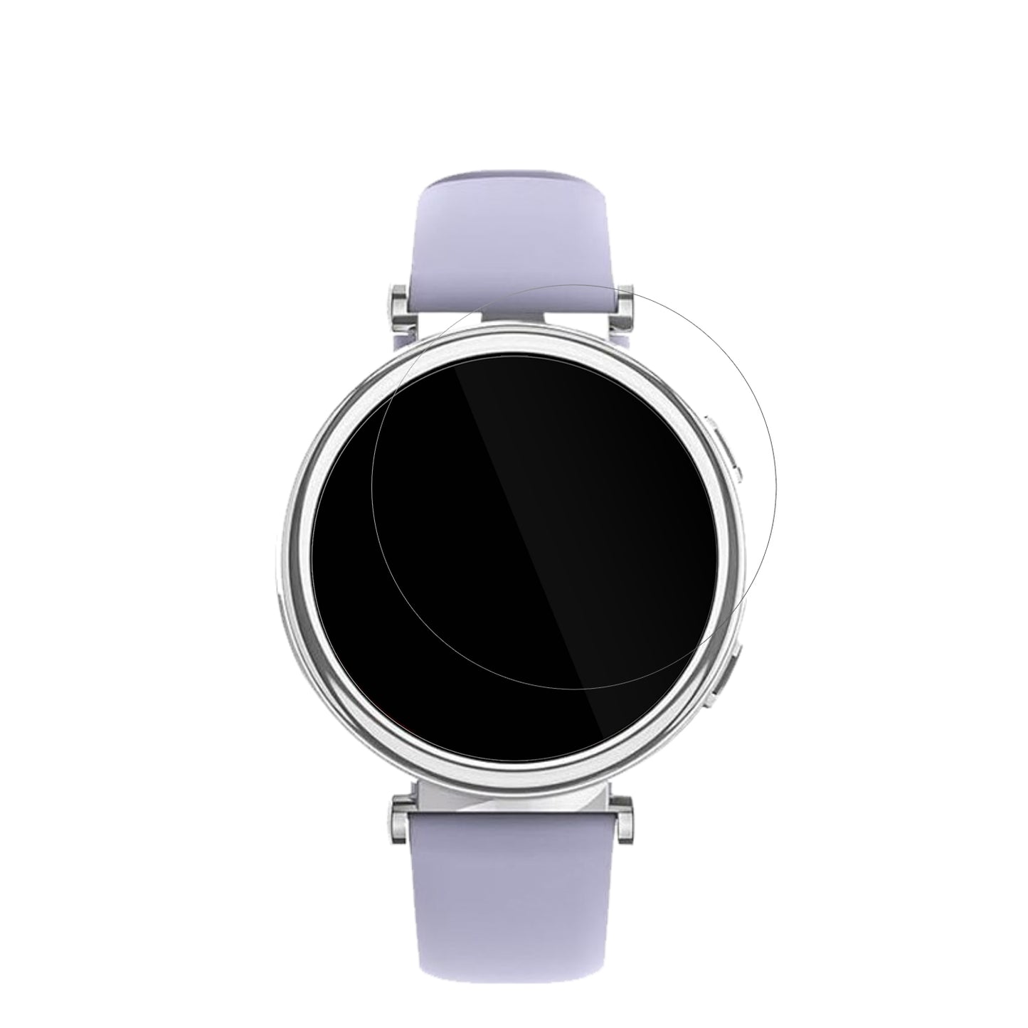 Sanorum1.27 Zoll Smartwatch mit aufgebrachter dipos Displayschutzfolie, glasklare Darstellung ohne Einschränkungen