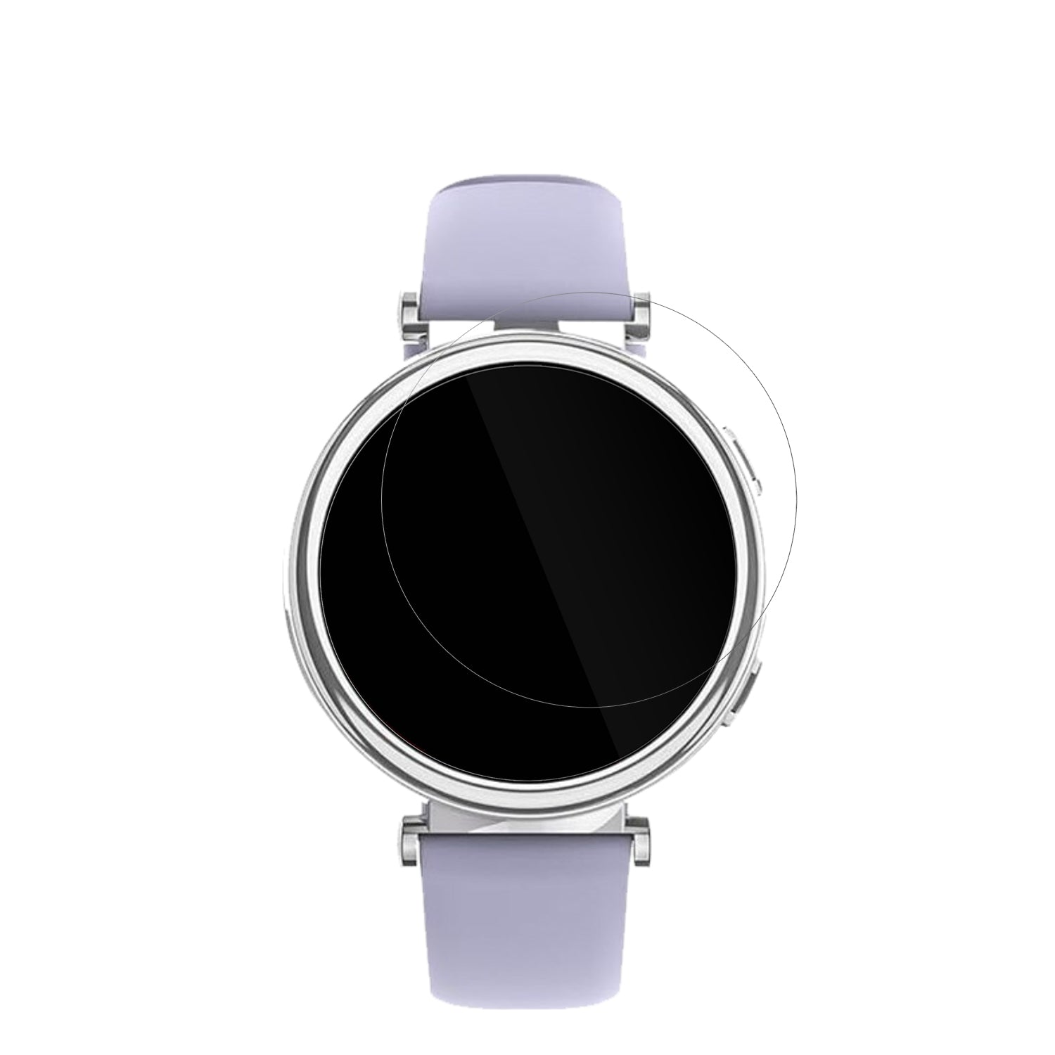 Sanorum1.27 Zoll Smartwatch mit aufgebrachter dipos Displayschutzfolie, glasklare Darstellung ohne Einschränkungen