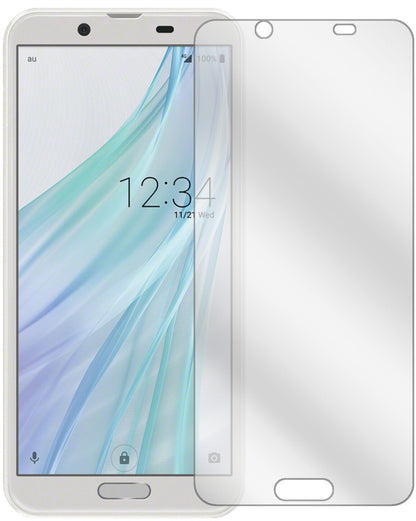SharpAquos Sense2 mit aufgebrachter dipos Displayschutzfolie, glasklare Darstellung ohne Einschränkungen