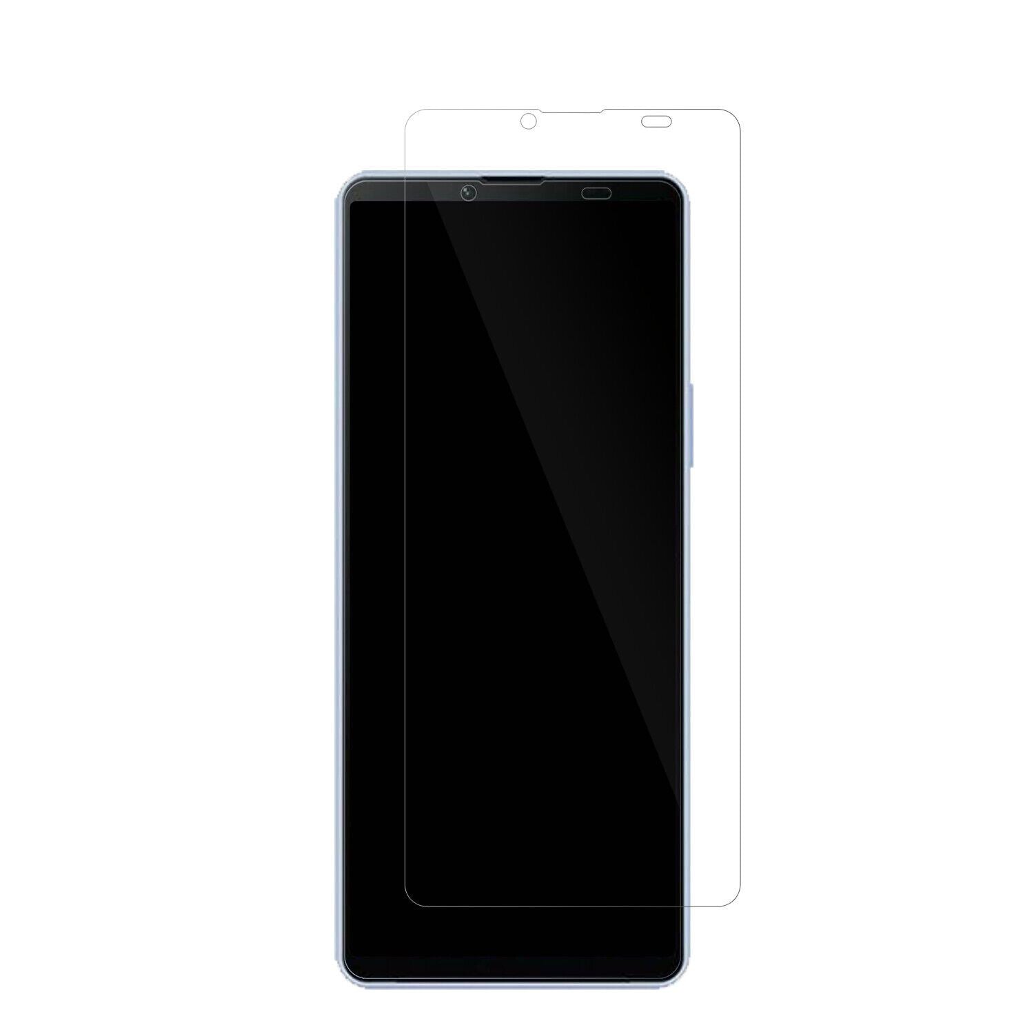 SonyXperia 10 V mit aufgebrachter dipos Displayschutzfolie, glasklare Darstellung ohne Einschränkungen