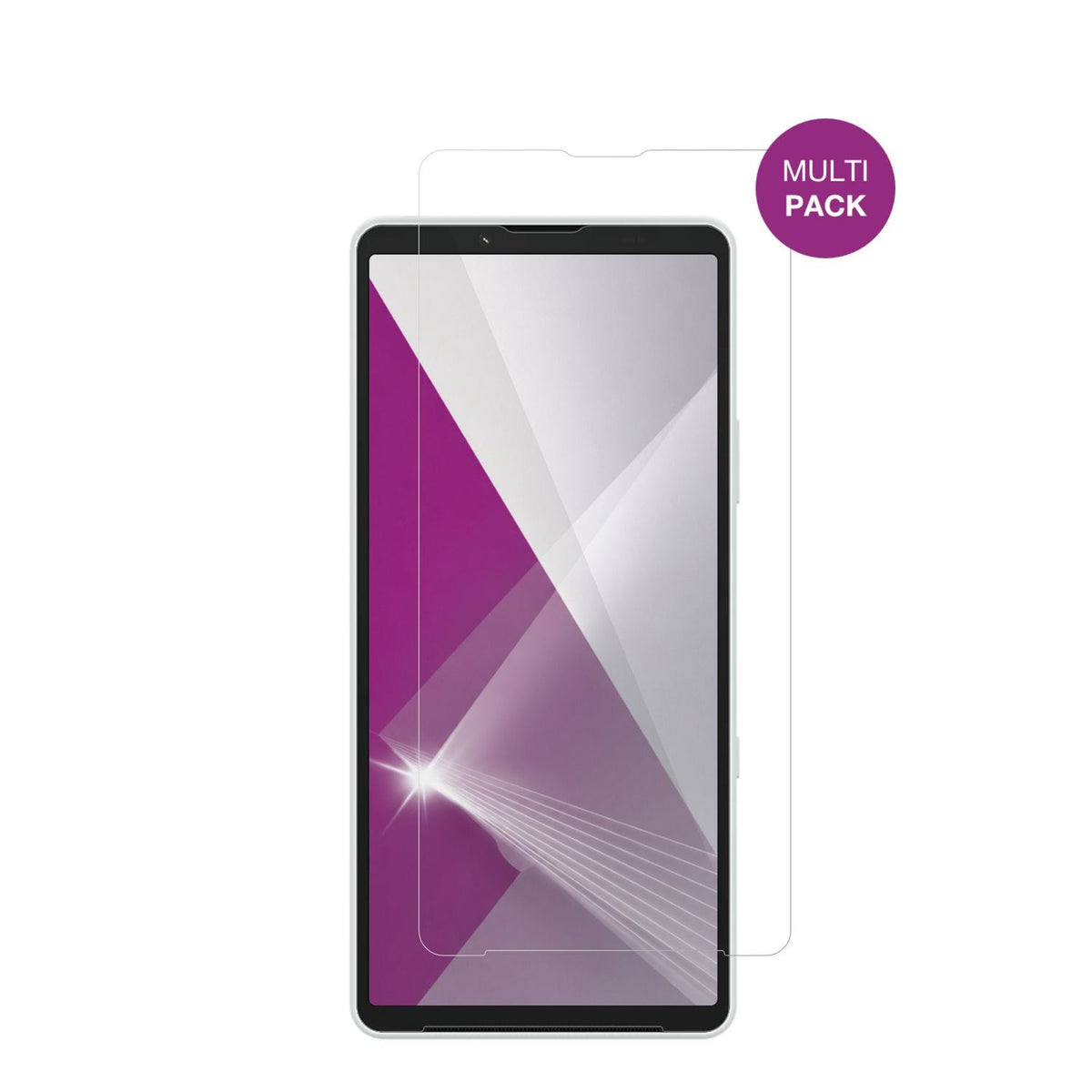 SonyXperia 10 VIII mit aufgebrachter dipos Displayschutzfolie, glasklare Darstellung ohne Einschränkungen