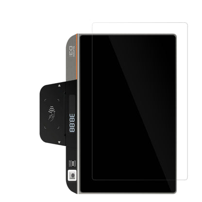 SunmiD3 Mini mit aufgebrachter dipos Displayschutzfolie, glasklare Darstellung ohne Einschränkungen