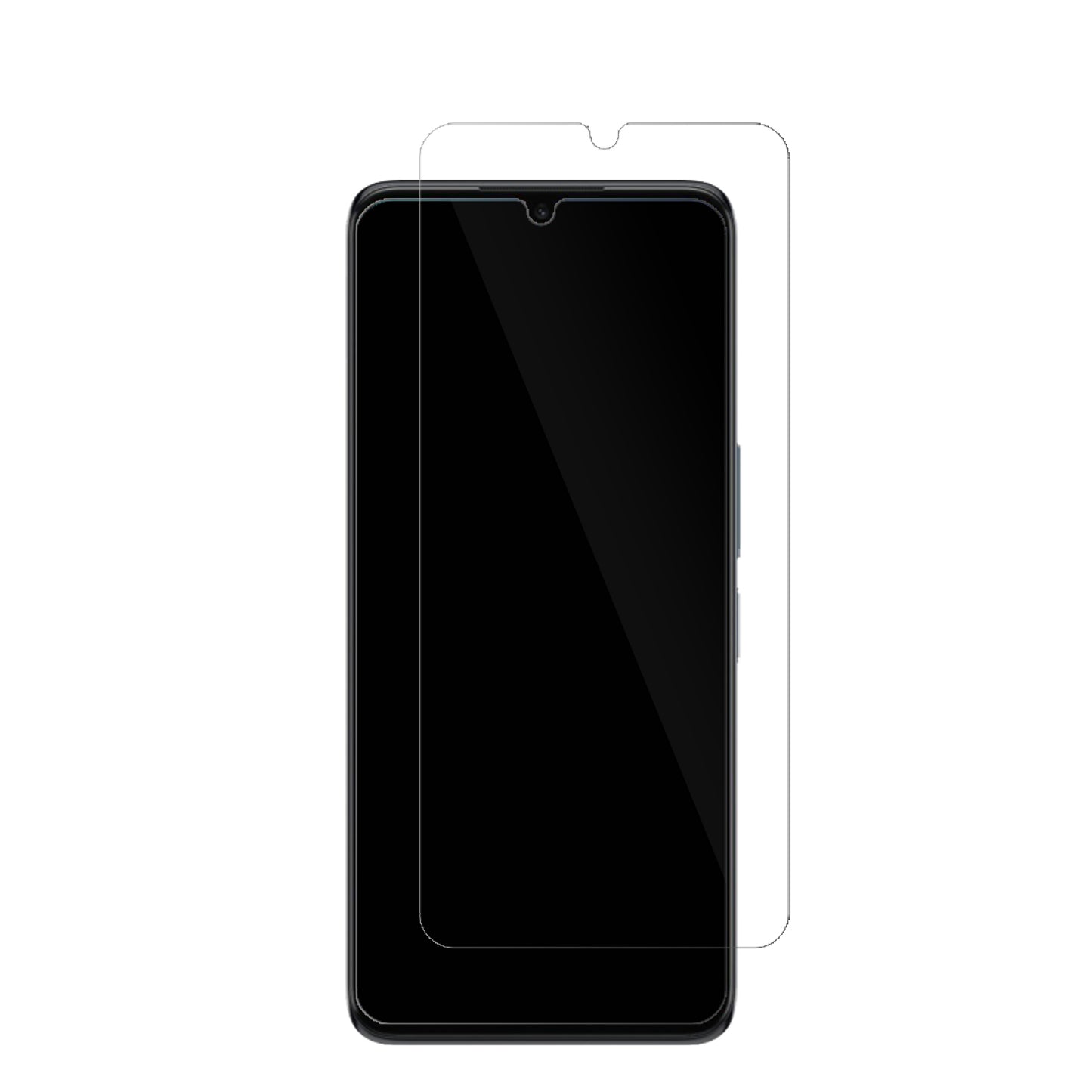 TCL30 Plus mit aufgebrachter dipos Displayschutzfolie, glasklare Darstellung ohne Einschränkungen