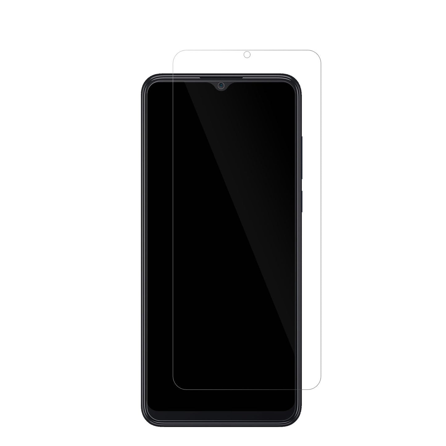 TCL306 mit aufgebrachter dipos Displayschutzfolie, glasklare Darstellung ohne Einschränkungen