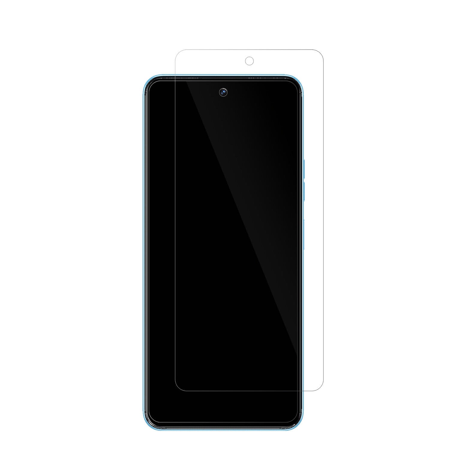 TecnoCamon 19 Neo mit aufgebrachter dipos Displayschutzfolie, glasklare Darstellung ohne Einschränkungen