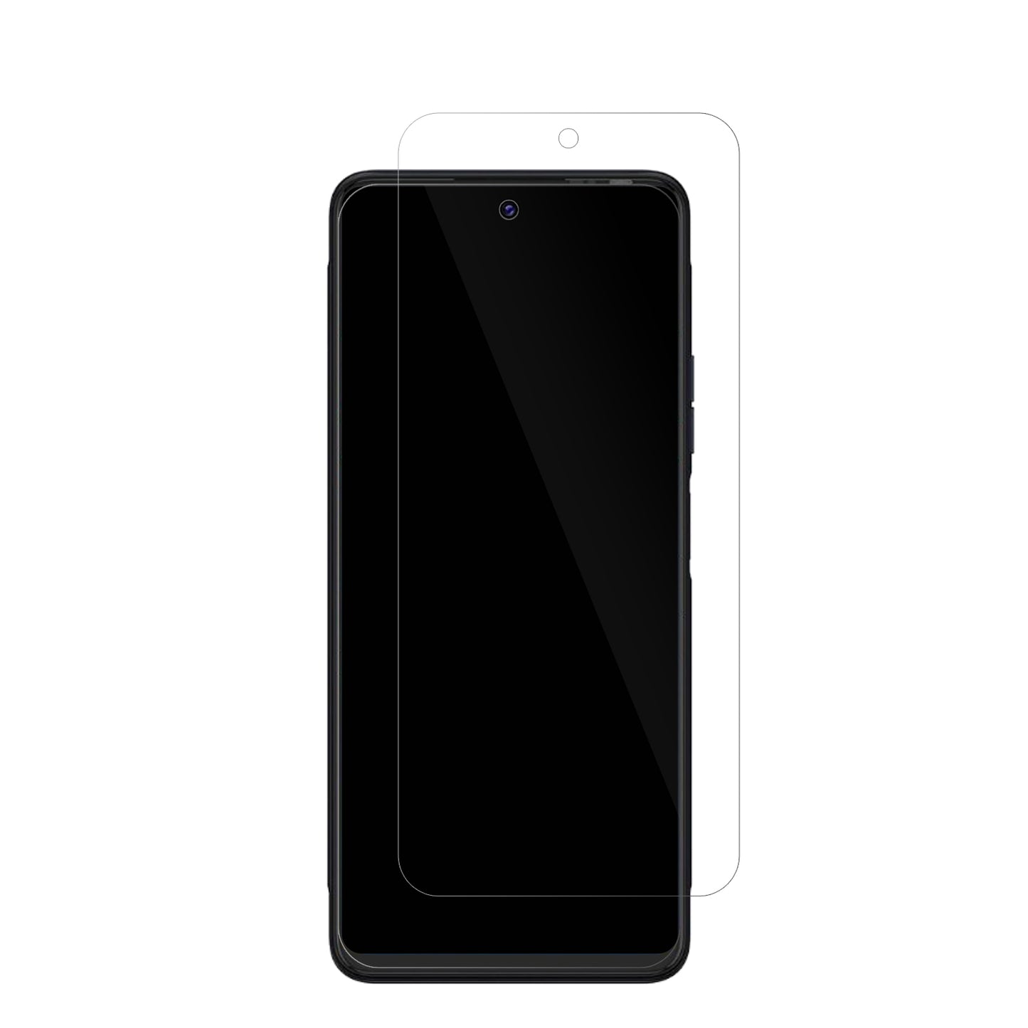 TecnoPova 3 mit aufgebrachter dipos Displayschutzfolie, glasklare Darstellung ohne Einschränkungen