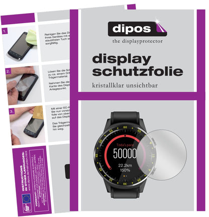 TenFifteenF1 mit aufgebrachter dipos Displayschutzfolie, glasklare Darstellung ohne Einschränkungen