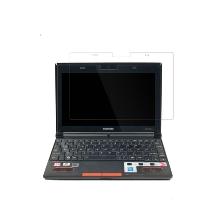 ToshibaNB550D 10 Zoll mit aufgebrachter dipos Displayschutzfolie, glasklare Darstellung ohne Einschränkungen