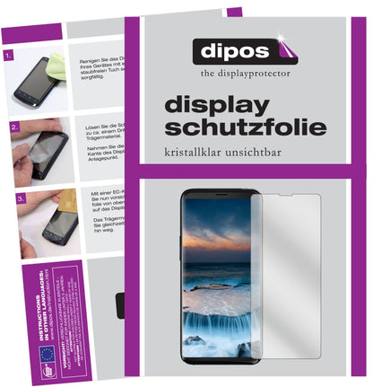 Uhansi8 mit aufgebrachter dipos Displayschutzfolie, glasklare Darstellung ohne Einschränkungen