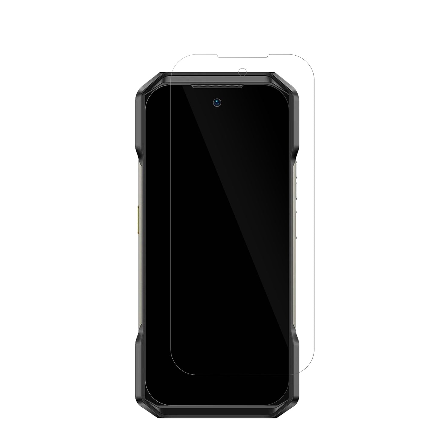UlefoneArmor 27 Pro 5G mit aufgebrachter dipos Displayschutzfolie, glasklare Darstellung ohne Einschränkungen