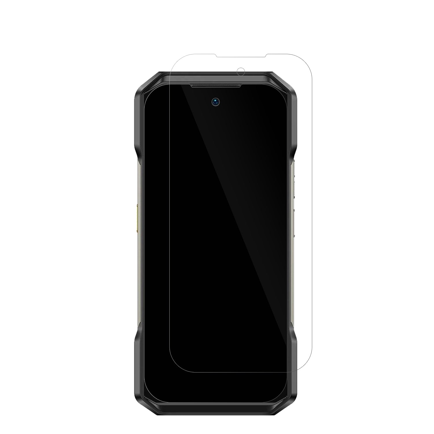 UlefoneArmor 27 Pro 5G mit aufgebrachter dipos Displayschutzfolie, glasklare Darstellung ohne Einschränkungen