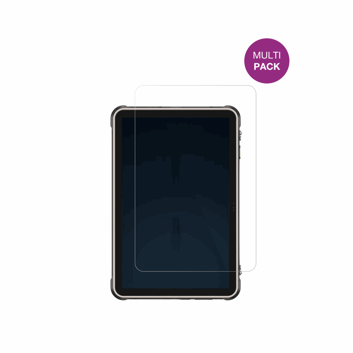 UlefoneRugKing Pad 2 Pro mit aufgebrachter dipos Displayschutzfolie, glasklare Darstellung ohne Einschr�nkungen