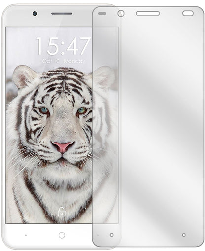 UlefoneTiger mit aufgebrachter dipos Displayschutzfolie, glasklare Darstellung ohne Einschränkungen